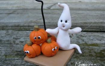 citrouilles et fantômes d'Halloween