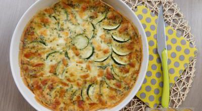 Clafoutis de courgette à la mozzarella 