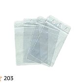 Sachets pour bijoux ou pochette plastique zip - Format 40 x 60 mm / Lot de 1000