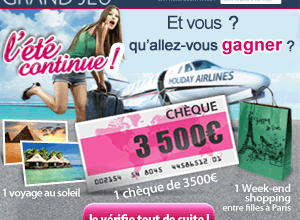 Instants gagnants : 1 Chèque de 3500 euros. ...Date de fin : 31-10-2011. 