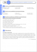 Entraînement : les compléments circonstanciels