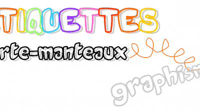 Etiquettes porte-manteaux graphisme