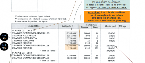 Lisons ensemble le 4e appel de charges 2011-12...