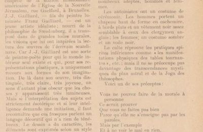 Culte Antoiniste - Villers-le-Bouillet (Le Pays Belge, 1er octobre 1919, Vol.03, p.23)