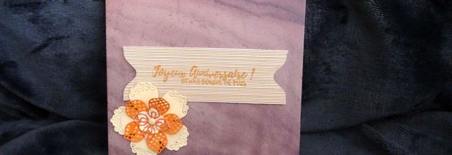 Carte anniversaire automnale