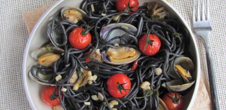 Spaghettis noir à la vongole