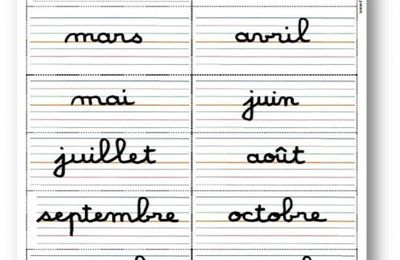 Fiche d'aide à l'écriture de la date (jours, mois, chiffres - avec lignage)