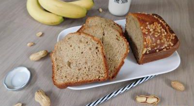 Cake banane & beurre de cacahuète