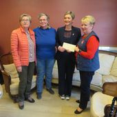 Le Zonta Club du Châtillonnais a remis un chèque de 500 euros à la Ligue contre le Cancer - Châtillonnais en Bourgogne