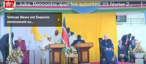 «Assez de destructions, c’est l’heure de la construction!»: le cri du Pape à Juba - VA