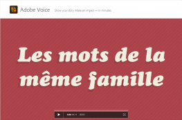 Les mots de la même famille