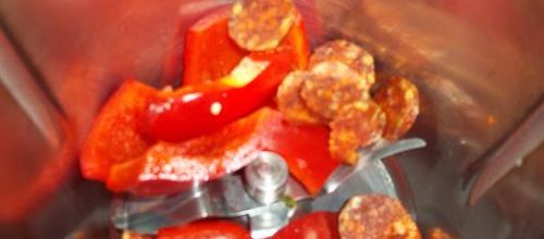 Flans aux poivrons et chorizo- Thermomix