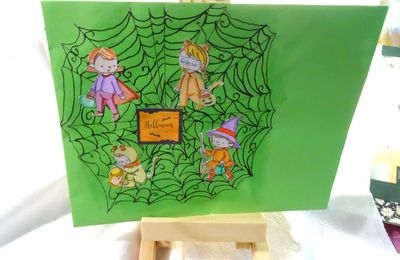 Mail art Halloween .