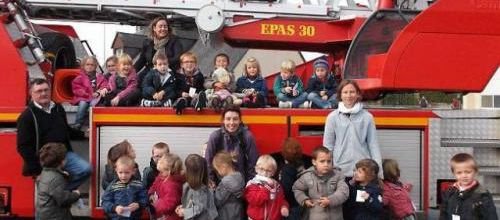 Visite de la caserne des pompiers