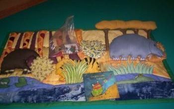 date raconte-tapis la grenouille à grande bouche