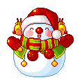 Bambino et le bonhomme de neige à piles