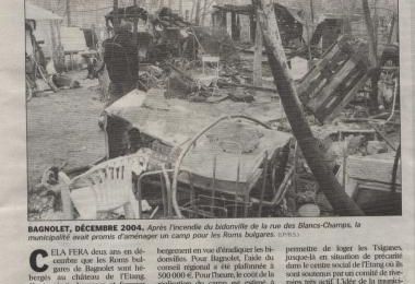 Le Parisien sur le projet de relogement à Bagnolet