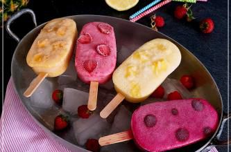 SUCETTES GLACÉES AUX FRUITS, POPSICLES