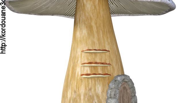 Image de maison champignon fantasy (tube)