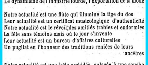 opus 633 : Notre actualité et leur actualité 