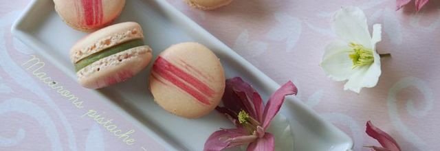 Macarons pistache - fraise