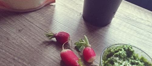 Pesto de fanes de radis 