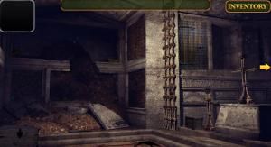 Ancient ruined crypt escape