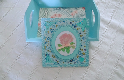 Carte à la rose