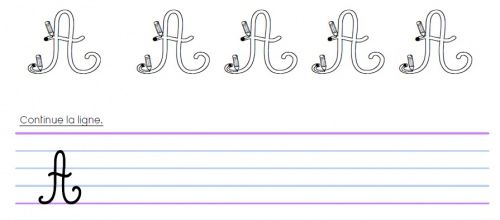 Les majuscules cursives