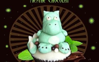 CUPCAKE DRAGON MENTHE CHOCOLAT (Dessert)