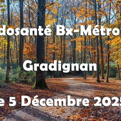 Dernière randonnée à Gradignan du vendredi 5 décembre 2025