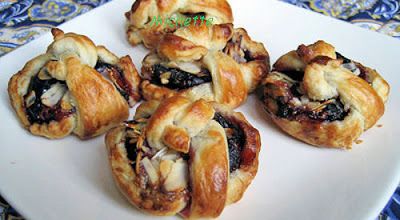 Petit panier en feuilleté maison garni aux figues et crème de calisson