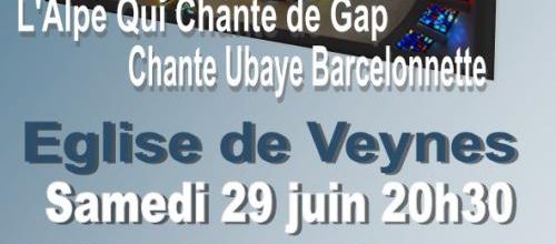 Samedi 29 juin 20h30 église St Sauveur Veynes