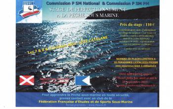 STAGE DE PERFECTIONNEMENT PECHE SOUS MARINE