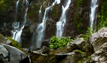 Au bord de la cascade.......