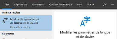 Utiliser la prédiction de mots avec d'autres langues sous Windows (saisie au clavier et clavier visuel)