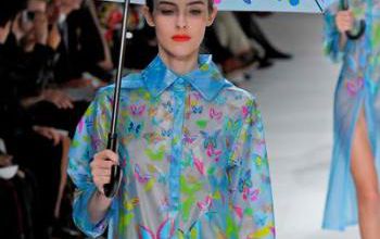 mode fashion blue butterfly