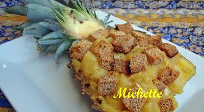 Ananas surprise caramélisé au pain d'épices