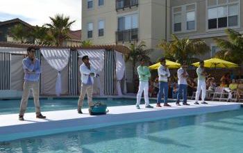 mode fashion pool podium