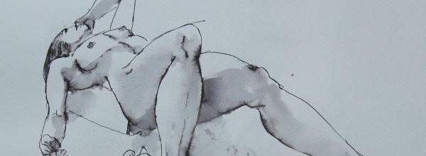 Mercredi - Une pose couchée et le chat.
