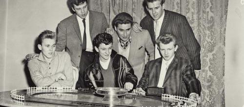 photo Billy Fury, Marty Wilde, Dickie Pride, Vince Eager,  Kenny Packwood  Larry Parnes 