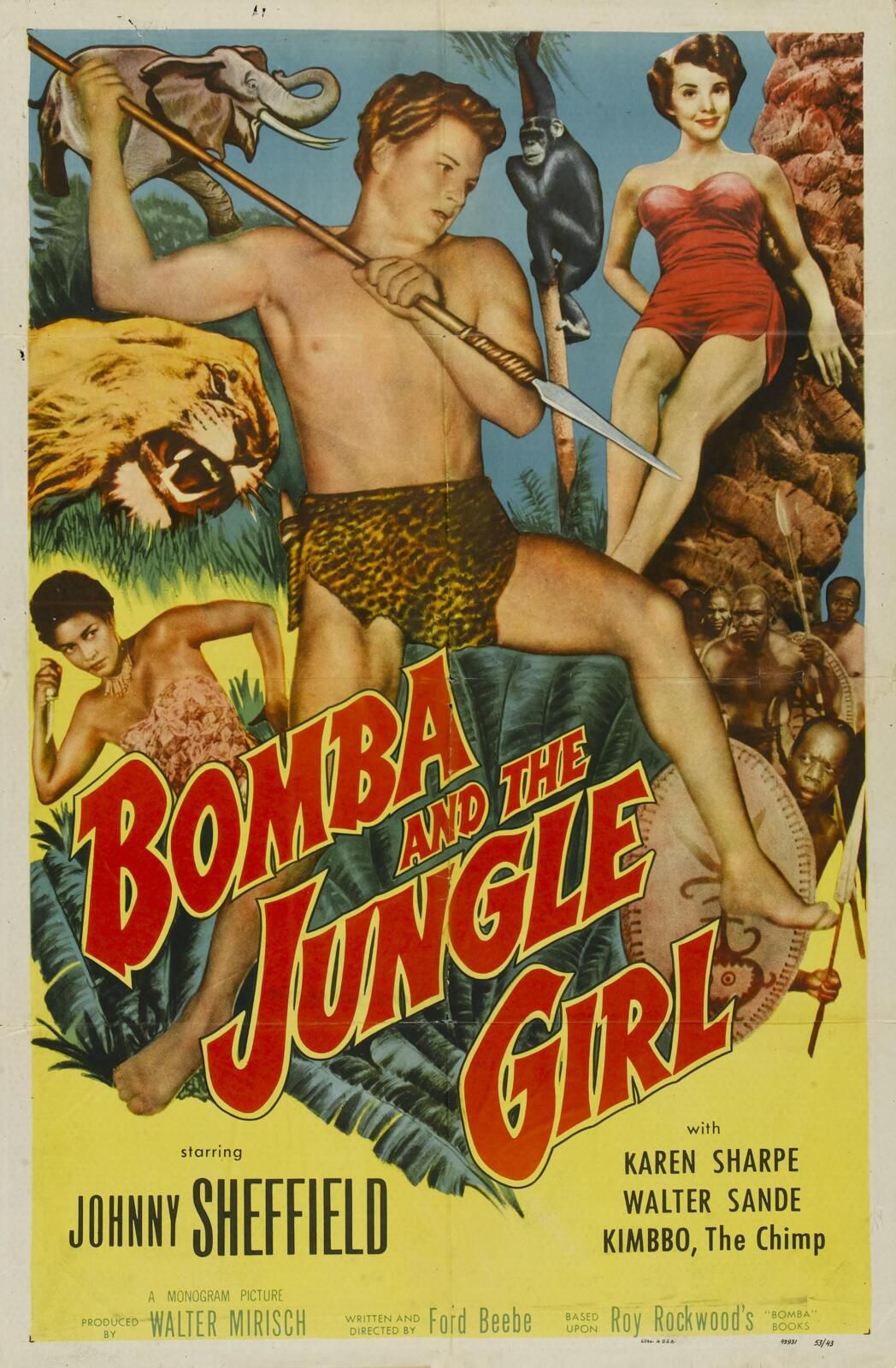BOMBA AND THE JUNGLE GIRL BOX OFFICE USA 1952
