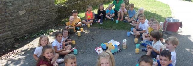 Partage d'un goûter