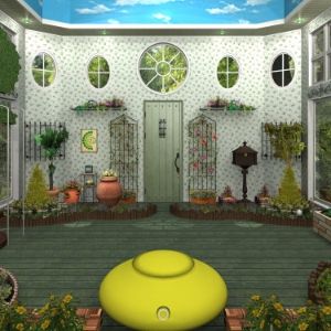 Funkyland - Alice House n°4 Mushroom and Blue Caterpillar