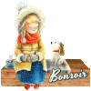 Bonne soirée-Bonsoir, blinkie, gif anime