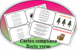 Les comptines : carte recto verso