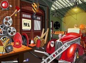 Old fire truck room escape