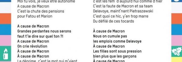 A CAUSE DE MACRON ! La chanson des manifs