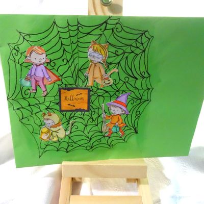 Mail art Halloween .