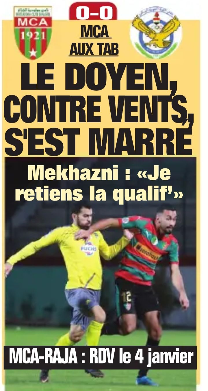 Lundi 16.12.2019 à Blida Stade 